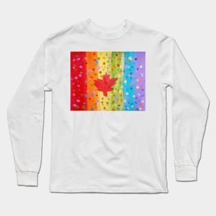 Canadian Flag by 9yr old girl Long Sleeve T-Shirt